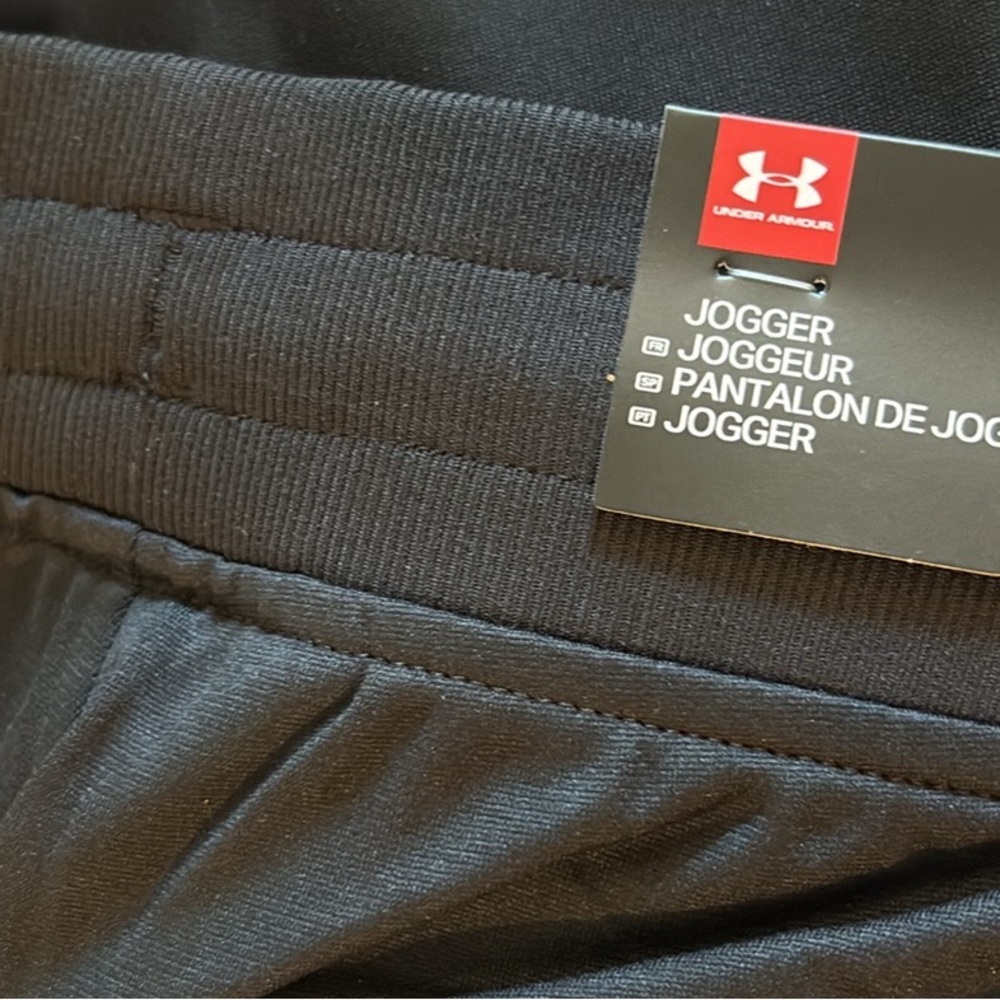 NWT [Under Armour] UA Sportstyle Classic Black Joggers Sweatpants Men’s S or L - Picture 12 of 14